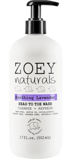 Zoey Naturals Head to Toe Wash - Soothing Lavender