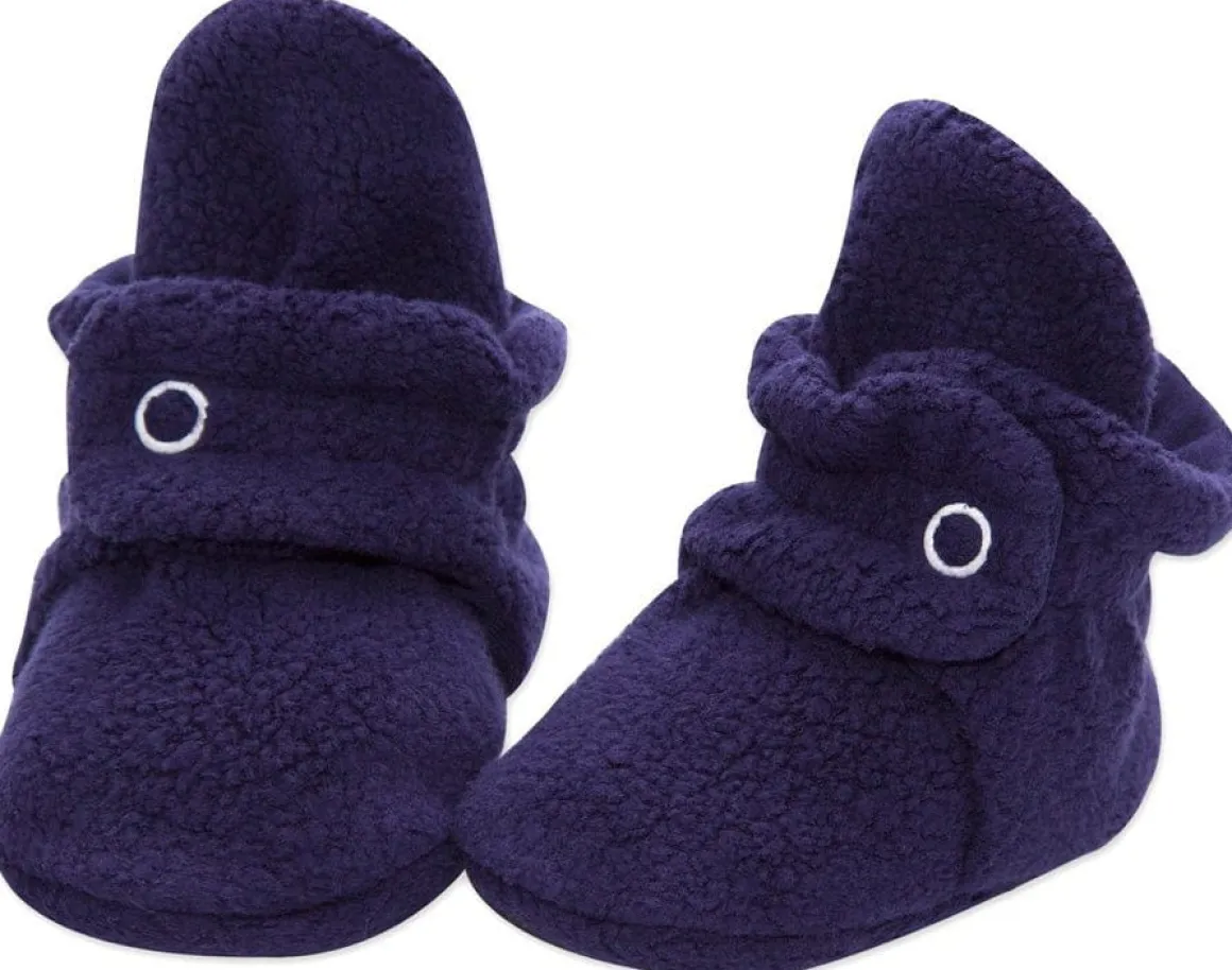 Zutano Cozie Fleece Baby Bootie - True Navy, 6m